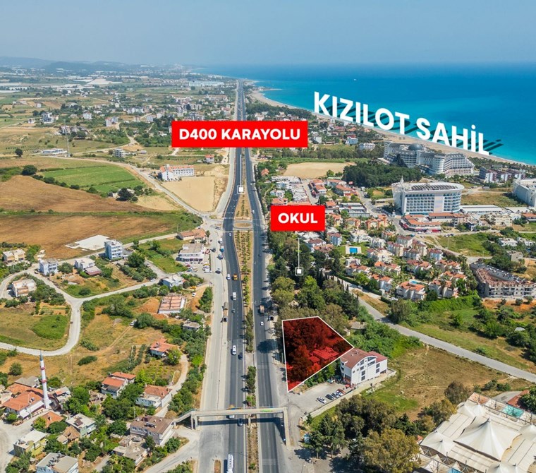 KIZILOT'TA D-400 CEPHELİ, EMSALSİZ KÖŞE PARSEL TİCARİ FIRSAT!