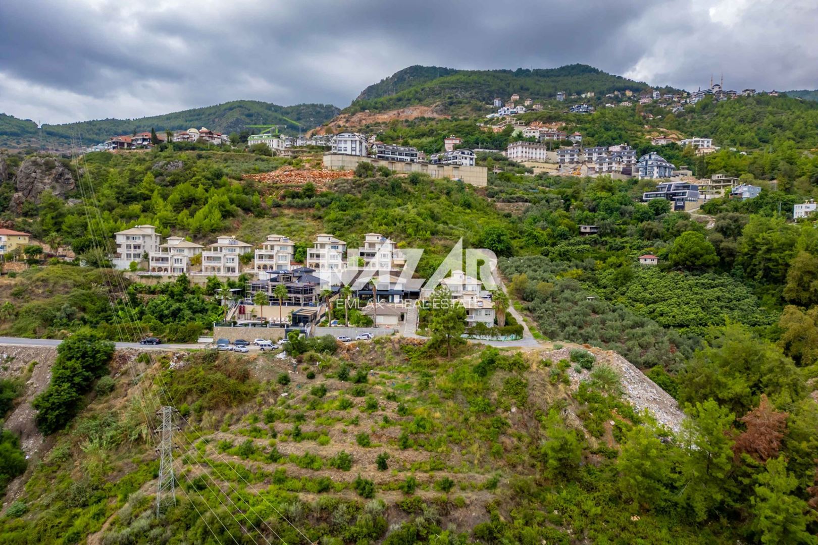 1,000 m² Plot with Sea Views in Alanya Tepe, Zoned for Residential Development · 9
