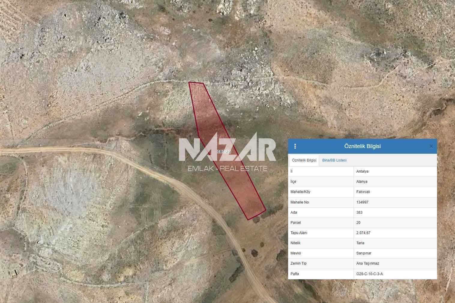 Alanya Fakırcalı Yaylası’nda 6.321 m2 Satılık 5 Parsel Tarla · 11