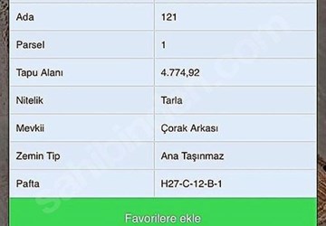 ALTIN EMLAK BEYPAZARI PRESTİJ'DEN 4775M² TARLA