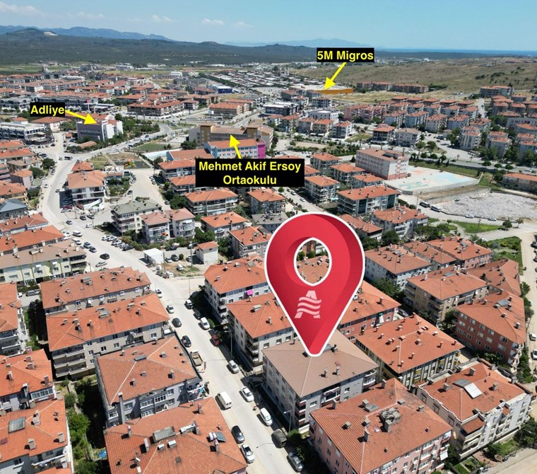 AYVALIK ALİ ÇETİNKAYADA SATILIK 3+1 GENİŞ FERAH DAİRE