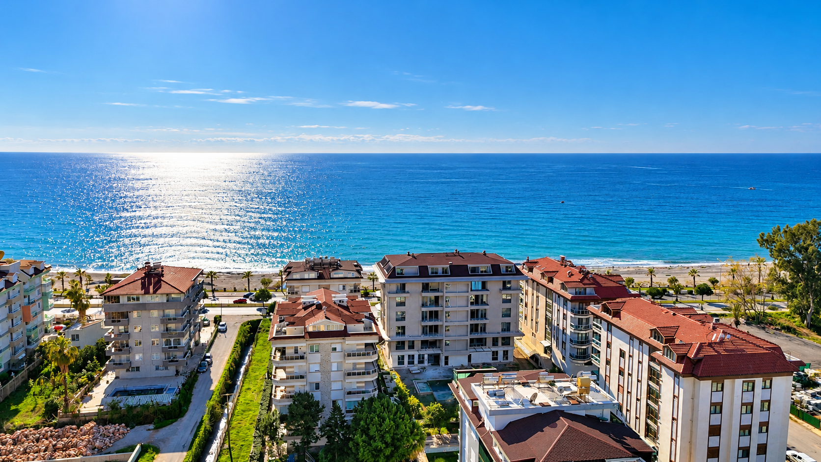 ALANYA KESTELDE DENİZE İLK BİNA FUL DOĞA MANZARALI 2+1 YENİ PENTHOUSE SATILIK DAİRE