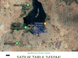 Seydikemer Girdev Yaylası satılık tarla 2430m² Fethiye 85km müstakil tapu
