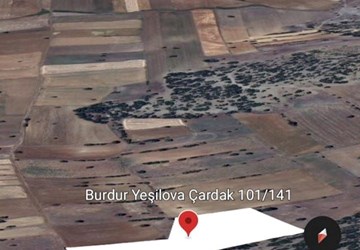 BURDUR YEŞİLOVA ÇARDAK 8.500 METREKARE TARLA SATILIK