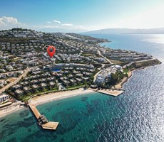 Turgutreis Swiss Otel arkasında tamamen yenilenmiş 2 + 1 bahçeli dubleks