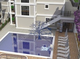 Fethiye Karaçulha Mh. satılık daire 1+1 58m² havuz, fitness