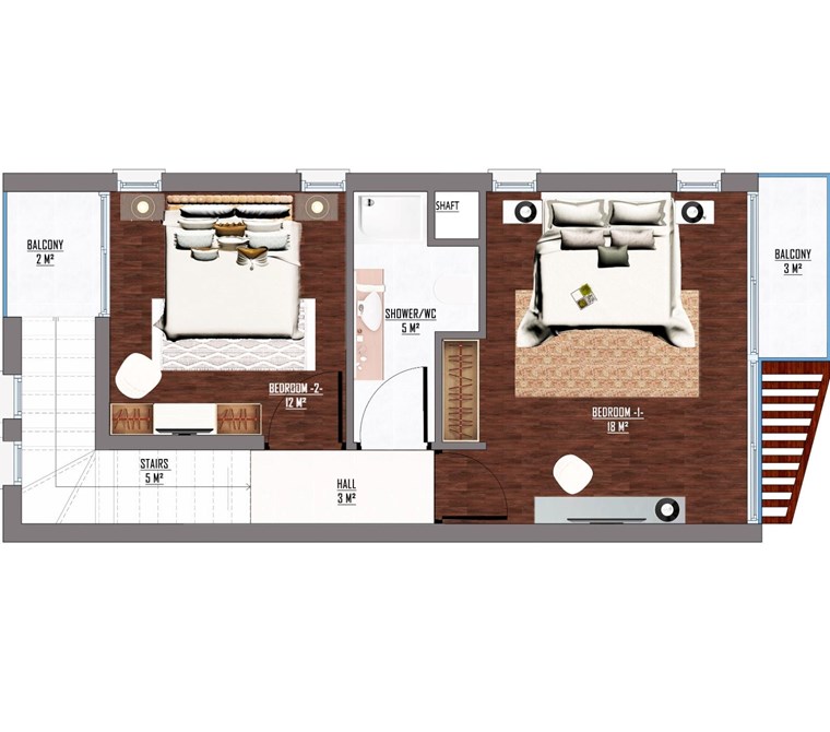 GİRNE ÇATALKÖY'DE SATILIK 2+1 VİLLA