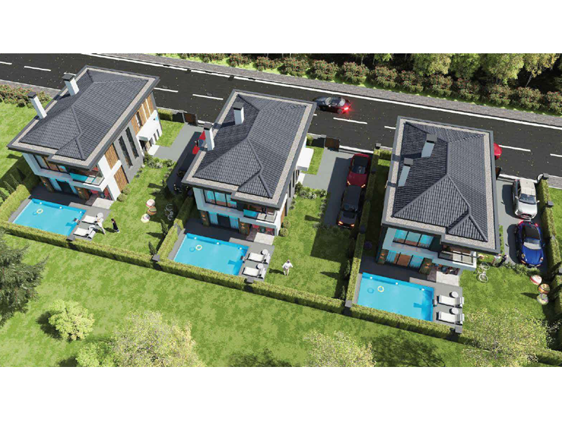 GREKOL DREAM CITY'DE HAVUZLU VE BAHÇELİ LÜKS VİLLA