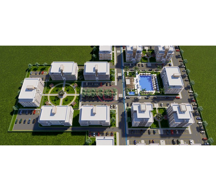 1+1 Flat in a New Site in Geçitkale, Northern Cyprus