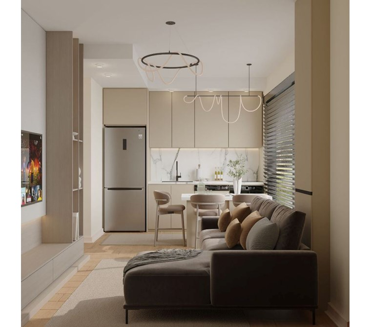 ORTAKÖY'DE YENİ BİNADA SATILIK 1+1 DAİRE