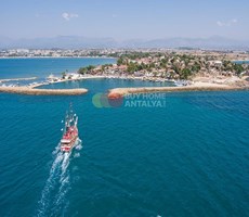 Yeryüzü Cenneti Antalya Side'de Özel Plajlı, Deniz Manzaralı Satılık Lüks Daireler