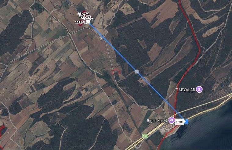 FOUR PLOTS OF LAND FOR SALE TOGETHER IN ÇANAKKALE.