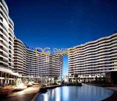 BLUE LAKE SİTESİNDE MUHTEŞEM GÖL DENİZ MANZARALI EŞYALI LÜKS 1+1