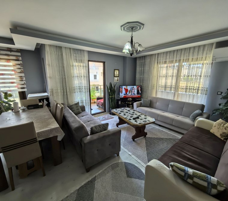 DİDİM YENİ MAHALLE’DE EŞYALI, ASANSÖRLÜ 2+1 SATILIK DAİRE!