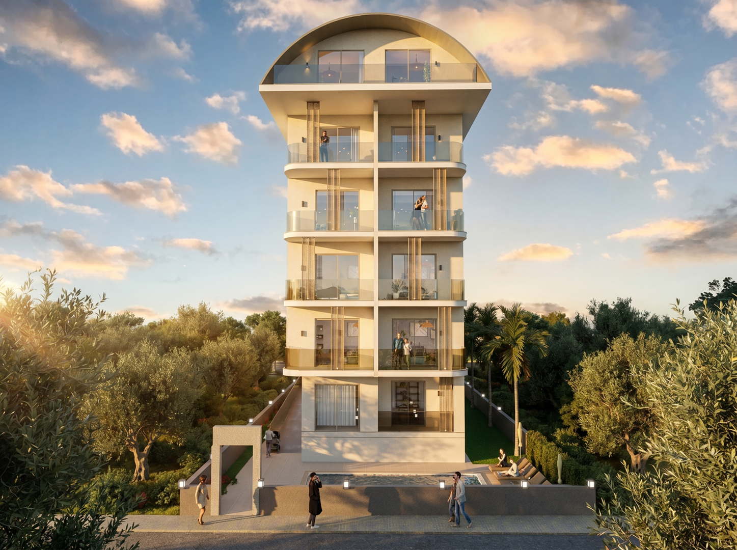 Alanya Kleopatra Plajında Satılık Ultra Lüks 3+1 Dubleks Daire
