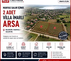 Manyas Salur içinde 2 adet Villa imarlı Tek parselde 1.100m2