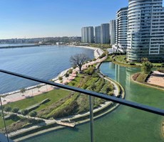 REZİDANSDA 3+1 BÜYÜK BALKONLU FULL DENİZ MANZARALI LÜKS DAİRE