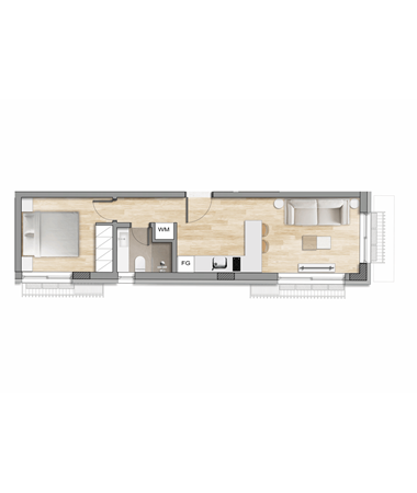 1+1 Apartment - Type 3