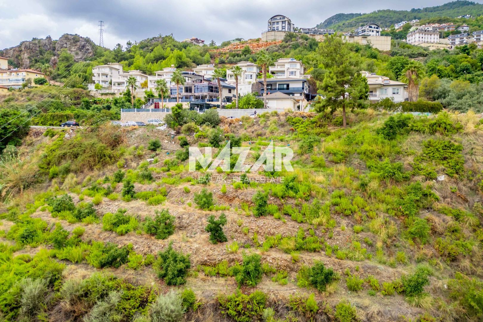 1,000 m² Plot with Sea Views in Alanya Tepe, Zoned for Residential Development · 12