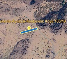 ÇANAKKALE AYVACIK KESTANELİK KÖYÜNDE EKO TURİZM İMARLI ARSA