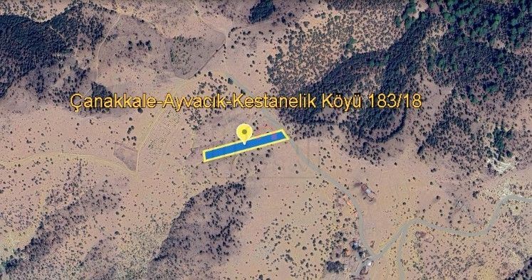 ÇANAKKALE AYVACIK KESTANELİK KÖYÜNDE EKO TURİZM İMARLI ARSA