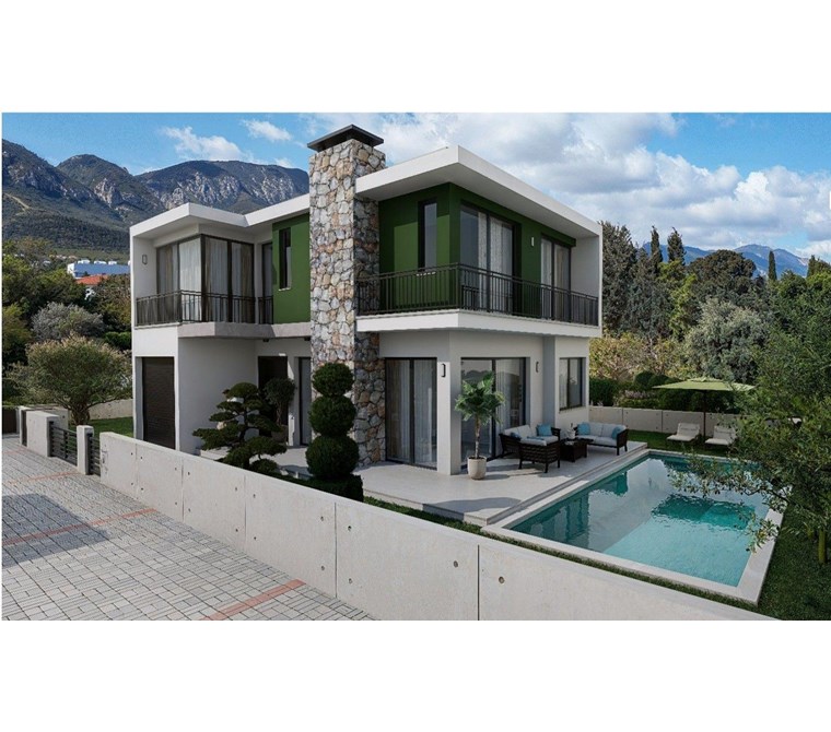 GİRNE ZEYTİNLİKTE (CASA OLİVA2 )TÜRK KOÇANLI LUX VİLLALAR