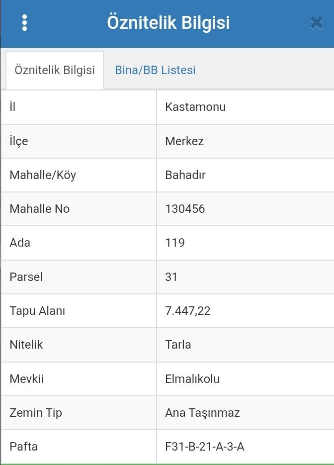 ŞENER GYD'DEN KASTAMONU MERKEZ BAHADIR DA  SATILIK TARLA