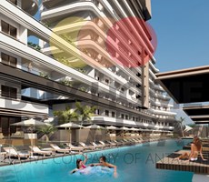Apartments for Sale in a Luxury Hotel Concept Project with Private Beach and Swimming Pool