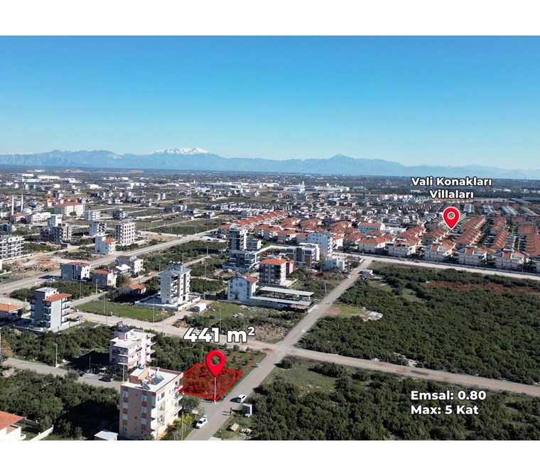 POYRAZ'DAN VALİ KONAKLARI YAKININDA 441 M2 SATILIK İMARLI ARSA**