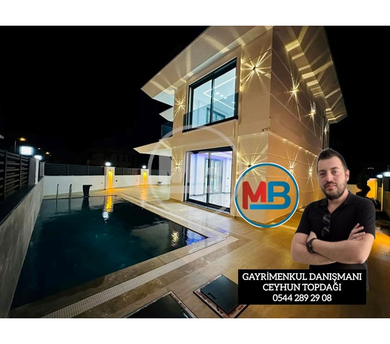 SATILIK DİDİM EFELER MH. 4+1 AYRI MUTFAK TAM MÜSTAKİL HAVUZLU VE BAHÇELİ BEYAZ MALİKANE !