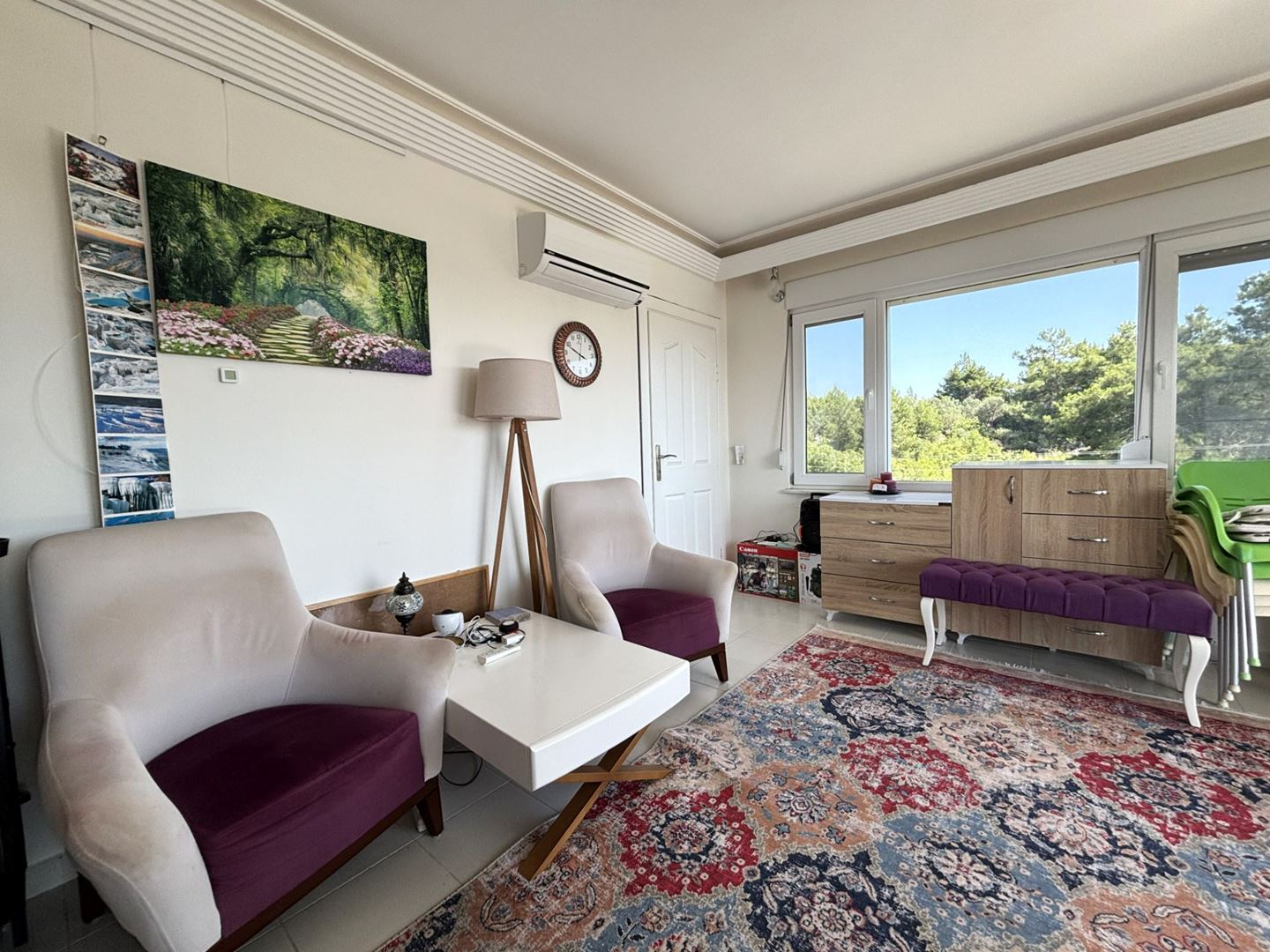 ALANYA OBADA DENİZ VE KALE MANZARALI FULL EŞYALI 2+1 SATILIK DAİRE