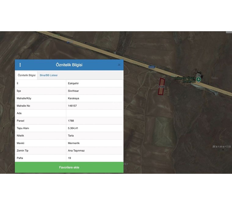 Eskişehir-Sivrihisar Ana Yola Cepheli Satılık Tarla
