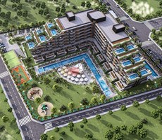 Luxury Apartments for Sale in a Hotel Concept Between Antalya Airport and the Famous Lara Beaches