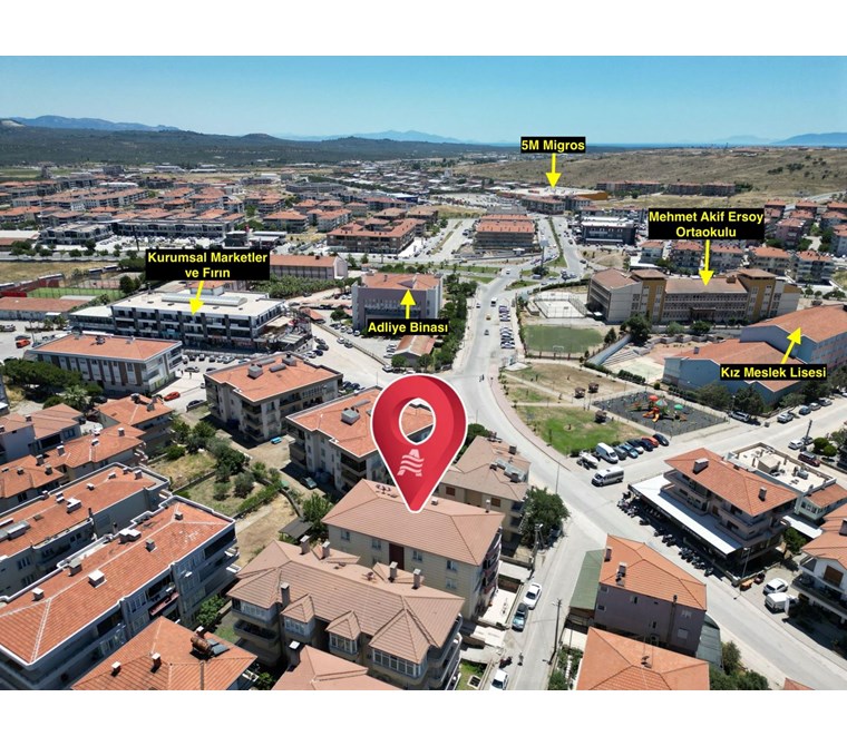 AYVALIK ALİ ÇETİNKAYA MAH. SATILIK 2+1 EBEVEYN BANYOLU GENİŞ DAİRE