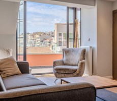 1+1 Furnished Apartment with Bosphorus View and Terrace Apartment in Gümüşsuyu