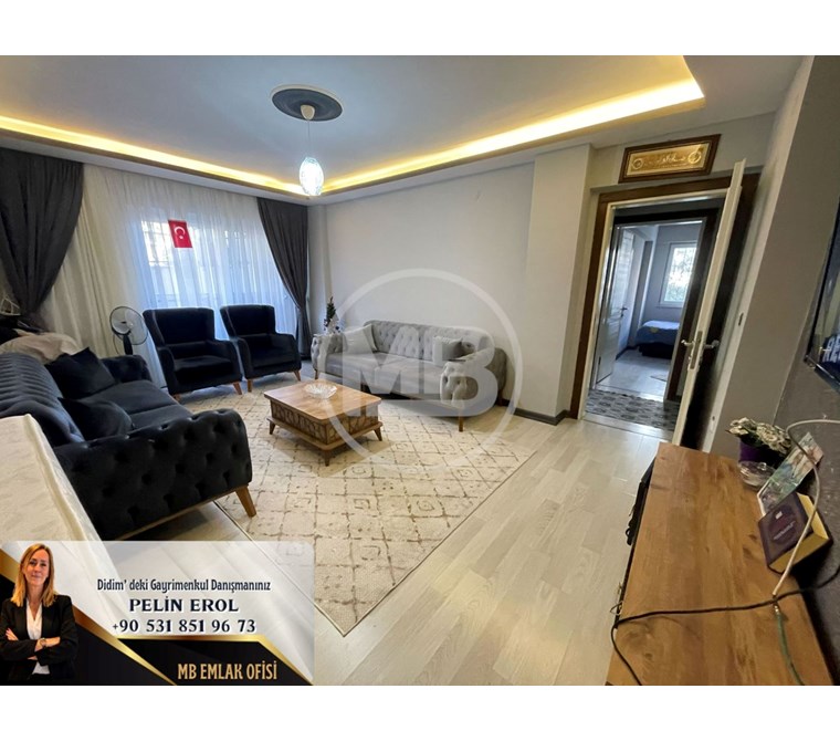 DİDİM'DE YAŞLIYA ENGELLİYE UYGUN AYRI MUTFAKLI 2+1 DAİRE