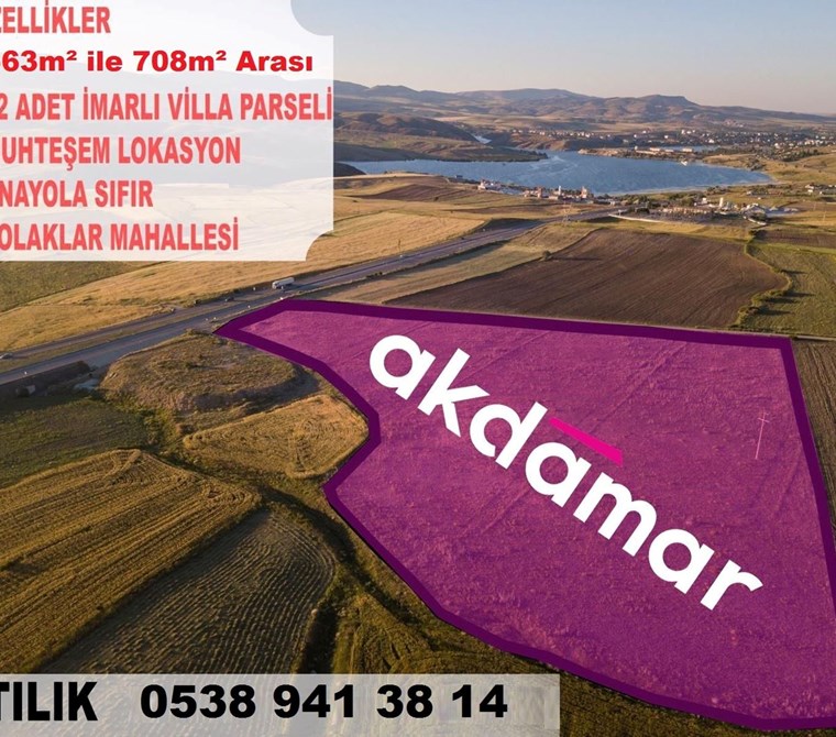 AKDAMAR - PINARBAŞI SOLAKLAR DA BARAJ MANZARALI VİLLA ARSALARI