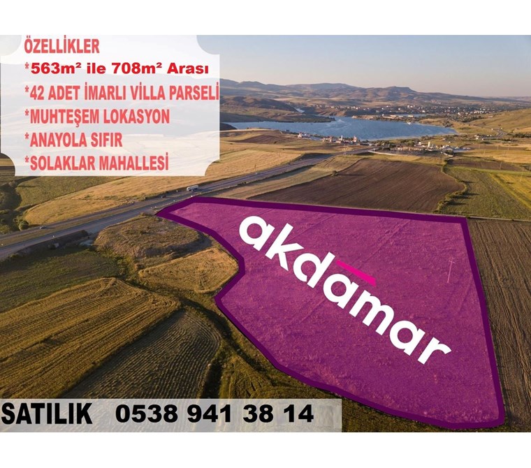 AKDAMAR - PINARBAŞI SOLAKLAR DA BARAJ MANZARALI VİLLA ARSALARI