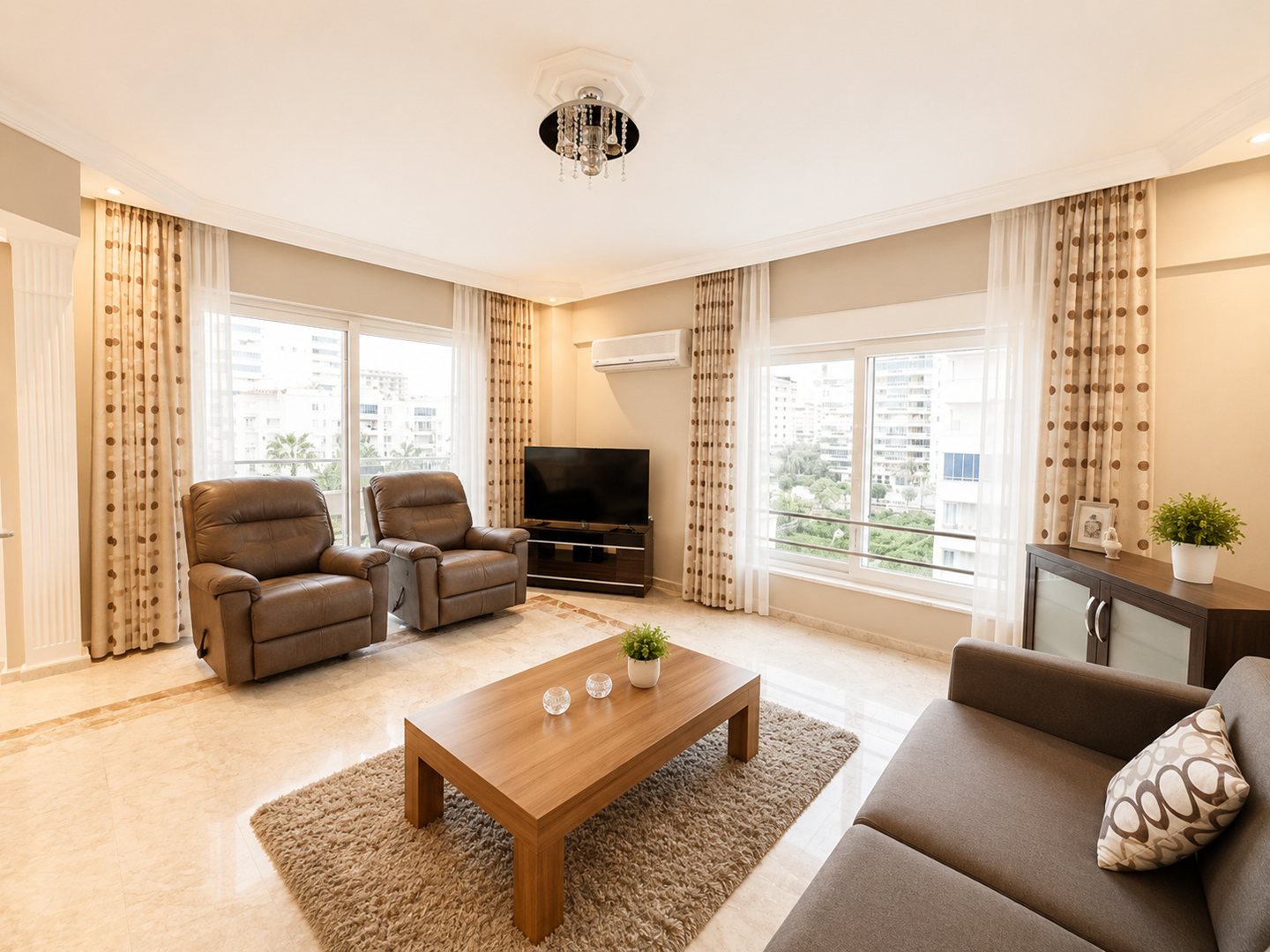 ALANYA MAHMUTLAR’DA DENİZE SIFIR FULL EŞYALI 2+1 DAİRE