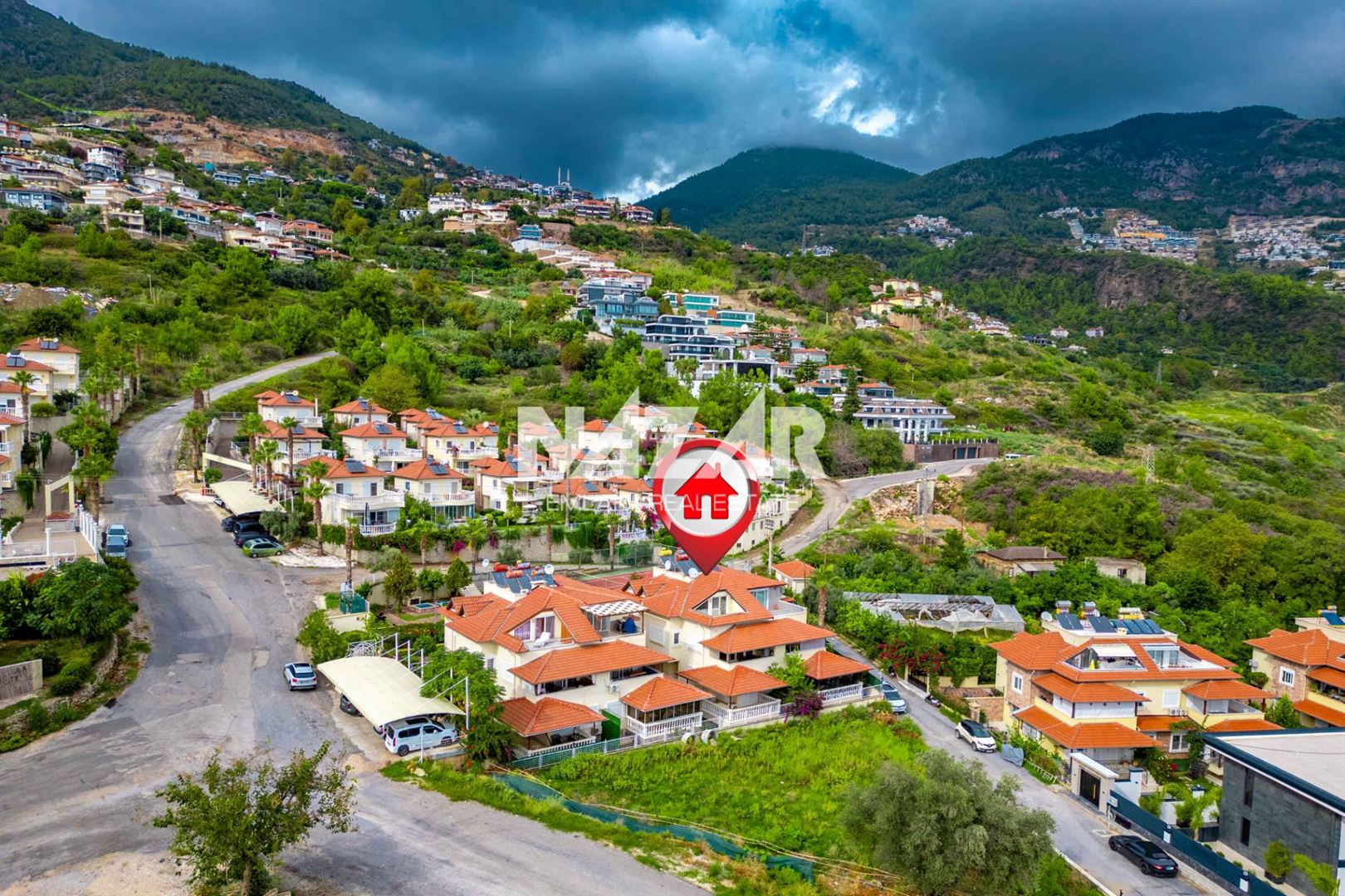 Alanya Sugözü’nde Satılık 3+1 Eşyalı İkiz Villa – 190 m2