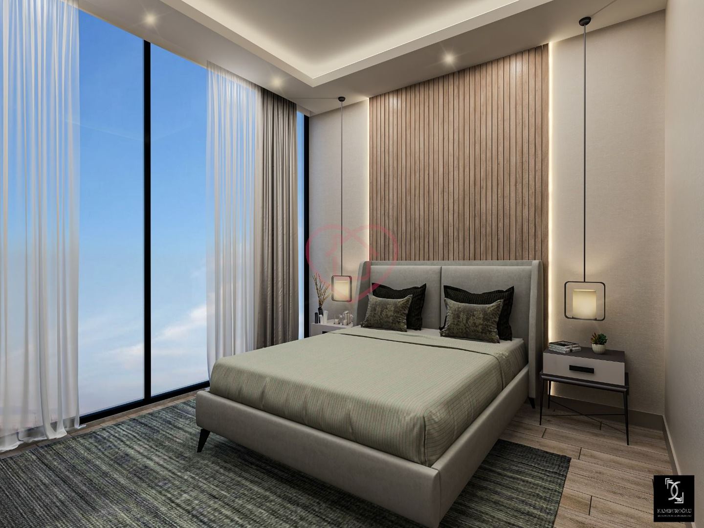 Özel Plajı Olan Premium Bir Kompleks İçinde Çam Ormanlarının Ortasında 1+1 Daire