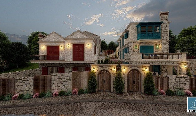  İzmir Çeşme Ovacık Müstakil Havuzlu Geniş Bahçe Tripleks Villa