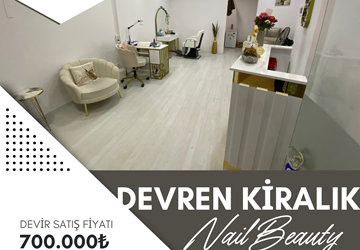 Bahçeşehirin Merkezinde İşlek Konumda Devren Kiralık Nail Beauty