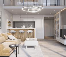 KIBRIS GIRNE KARSIYAKADA 1+1 LOFT YENI BAHCE KATI LUXURY DAIRE !
