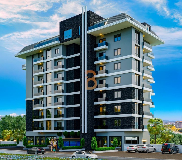 Apartment For Sale 1+1 In Payallar, Alanya - Auris Park Residance