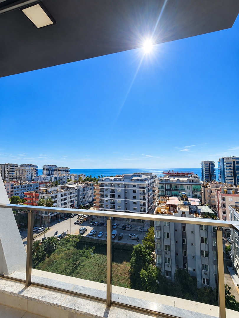 ALANYA MAHMUTLARDA DENİZ MANZARALI FULL EŞYALI 1+1 SATILIK DAİRE