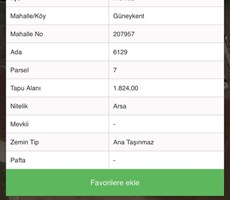 EMLAK 72 DEN GÜNEYKENT'TE 6 KAT İMARLI SATILIK ARSA