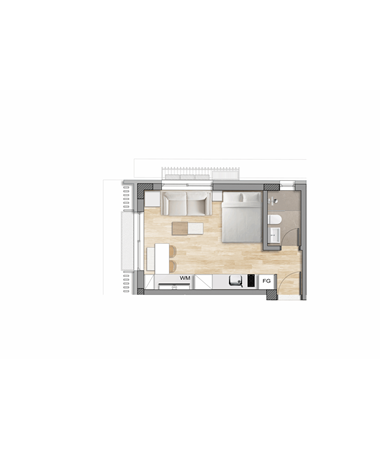 1+0 Apartment - Type 1