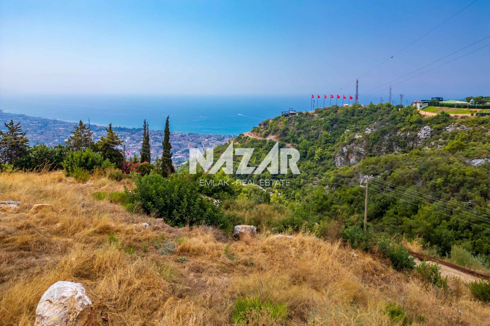 2,076 m² Zoned Plot with Sea Views in Alanya Büyükhasbahçe