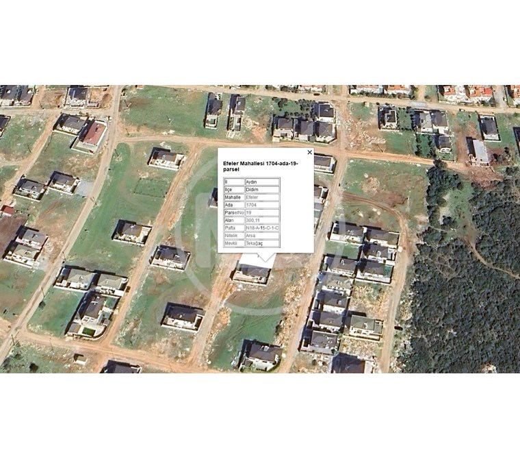  DİDİM EFELER MAHALLESİ SATILIK 300 M2 TAM MÜSTAKİL VİLLA ARSASI